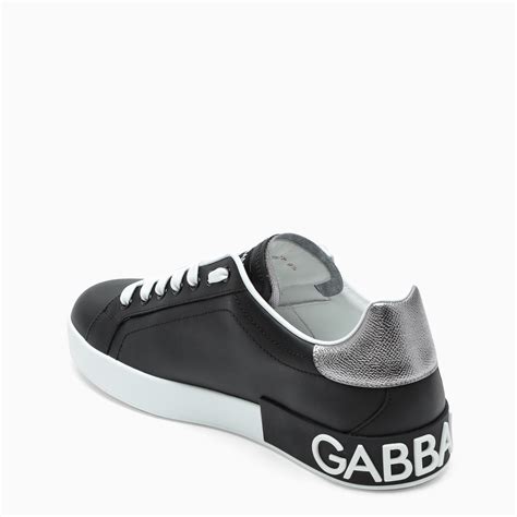 black and silver dolce gabbana sneakers|dolce and gabbana sneakers portofino.